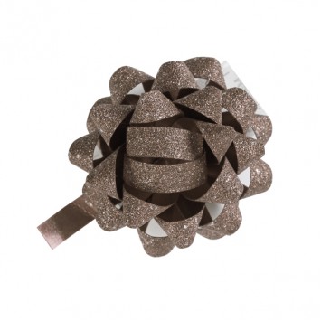 Bows Poly Glitter Mini 35mm Taupe (100)  - BPGMT